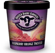 Raspberry Orange Twister Sherbet